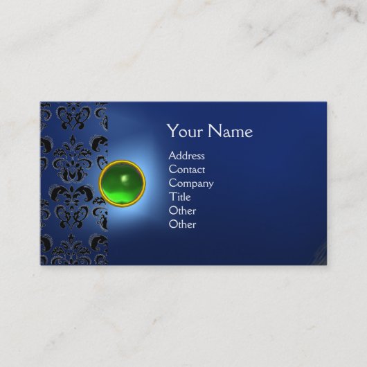 ECLIPSE DAMASK GEM MONOGRAM VISITENKARTE (Vorderseite)