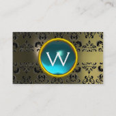 ECLIPSE DAMASK GEM MONOGRAM VISITENKARTE (Rückseite)