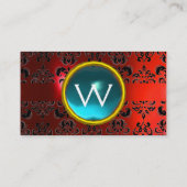 ECLIPSE DAMASK GEM MONOGRAM VISITENKARTE (Rückseite)