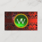 ECLIPSE DAMASK GEM MONOGRAM VISITENKARTE (Rückseite)