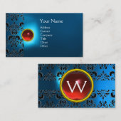 ECLIPSE DAMASK GEM MONOGRAM VISITENKARTE (Vorne/Hinten)