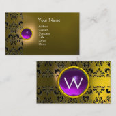 ECLIPSE DAMASK GEM MONOGRAM VISITENKARTE (Vorne/Hinten)