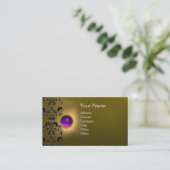 ECLIPSE DAMASK GEM MONOGRAM VISITENKARTE (Stehend Vorderseite)