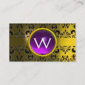 ECLIPSE DAMASK GEM MONOGRAM VISITENKARTE (Rückseite)