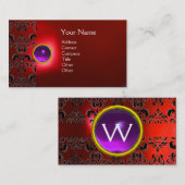 ECLIPSE DAMASK GEM MONOGRAM VISITENKARTE (Vorne/Hinten)