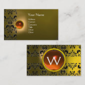 ECLIPSE DAMASK GEM MONOGRAM VISITENKARTE (Vorne/Hinten)