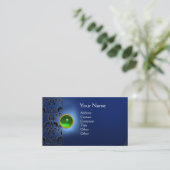 ECLIPSE DAMAST GEM MONOGRAMM VISITENKARTE (Stehend Vorderseite)
