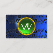 ECLIPSE DAMAST GEM MONOGRAMM VISITENKARTE (Rückseite)
