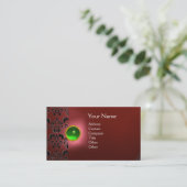 ECLIPSE DAMAST GEM MONOGRAMM VISITENKARTE (Stehend Vorderseite)