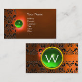 ECLIPSE DAMAST GEM MONOGRAMM VISITENKARTE (Vorne/Hinten)