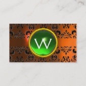 ECLIPSE DAMAST GEM MONOGRAMM VISITENKARTE (Rückseite)
