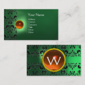 ECLIPSE DAMAST GEM MONOGRAMM VISITENKARTE (Vorne/Hinten)