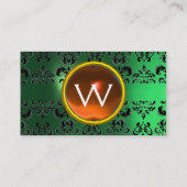 ECLIPSE DAMAST GEM MONOGRAMM VISITENKARTE (Rückseite)