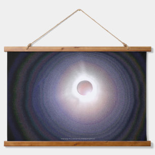 Eclipse Energy Wandteppich Mit Holzrahmen