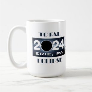 Eclipse Erie PA 2024 Totalweg Kaffeetasse