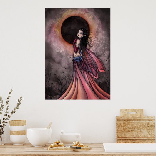 Eclipse Fantasy Fairy Poster Print (Küche)