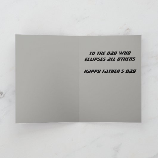 Eclipse Father's Day Card Karte (Innenseite)