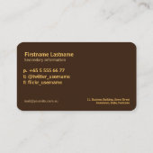 Eclipse Festival Silhouette Visitenkarte (Rückseite)