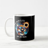 Eclipse Fox Wearing Gles Pet 8. April 2024 Kaffeetasse (Links)