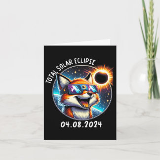 Eclipse Fox Wearing Gles Pet 8. April 2024 Karte