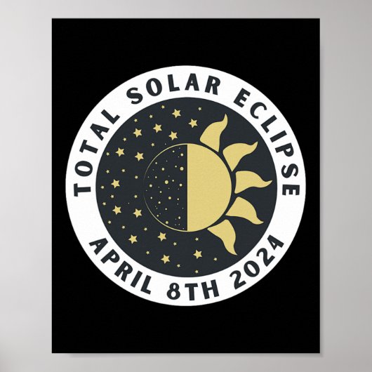 Eclipse - Gesamtsolares Eclipse - Stand 2024 Poster (Vorne)