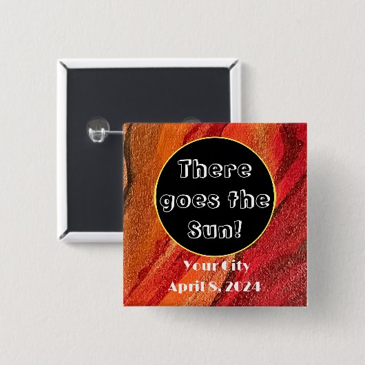 Eclipse gibt es die Sonne zu personalisieren Button (Vorne & Hinten)