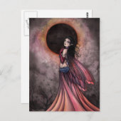 Eclipse Gothic Fairy Postcard Postkarte (Vorne/Hinten)