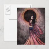 Eclipse Gothic Fairy Postkarte (Vorne/Hinten)