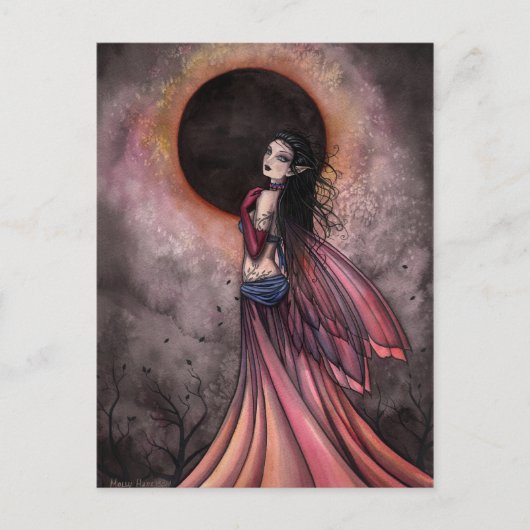 Eclipse Gothic Fairy Postkarte (Vorderseite)