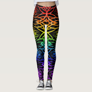 Eclipse-Hintergrundbild ( Regenbogen 2 ) Leggings