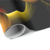 ECLIPSE Lebendes rotes Gelbschwarz Geschenkpapier (Rolleneckpunkt)