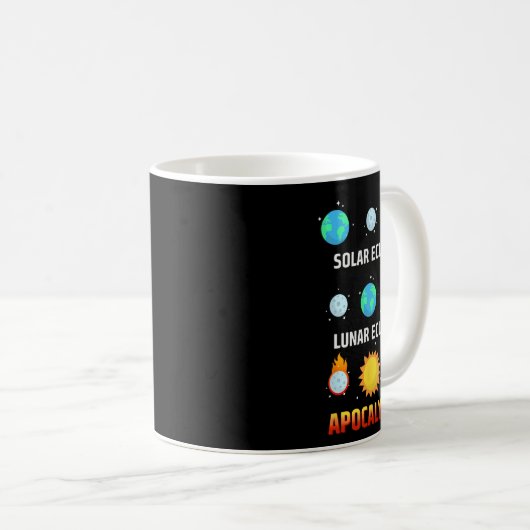 Eclipse Lunar Eclipse Apokalypse Kaffeetasse (VorderseiteRechts)