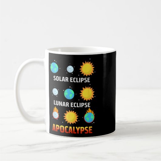 Eclipse Lunar Eclipse Apokalypse Kaffeetasse (Links)