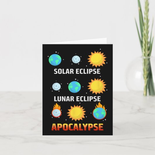 Eclipse Lunar Eclipse Apokalypse Karte (Vorderseite)