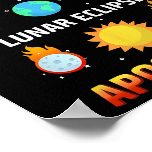 Eclipse Lunar Eclipse Apokalypse Poster (Ecke)