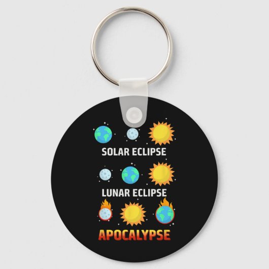 Eclipse Lunar Eclipse Apokalypse Schlüsselanhänger (Vorderseite)