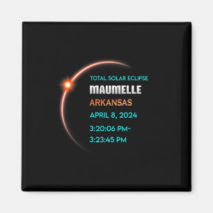 Eclipse Maumelle Arkansas Total Solar Eclipse 2024 Magnet
