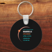 Eclipse Maumelle Arkansas Total Solar Eclipse 2024 Schlüsselanhänger (Vorderseite)