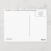 Eclipse mit Quecksilber rückwärts Postkarte (Rückseite)