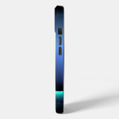 ECLIPSE MONOGRAM Lebendes schwarzes Blau Case-Mate iPhone Hülle (Rückseite / Links)