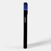 ECLIPSE MONOGRAM Lebendes schwarzes Blau Case-Mate iPhone Hülle (Rückseite / Rechts)