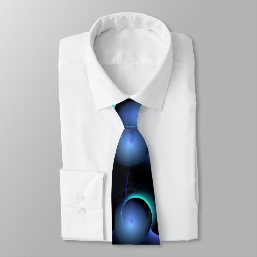 ECLIPSE MONOGRAM Lebendes schwarzes Blau Krawatte (Gebunden)