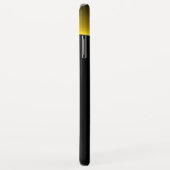 ECLIPSE MONOGRAM Lebendes schwarzes Gelb Case-Mate iPhone Hülle (Hinten/Rechts)