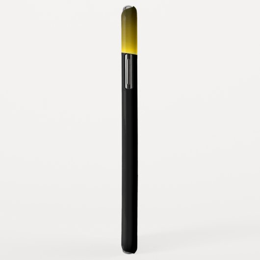 ECLIPSE MONOGRAM Lebendes schwarzes Gelb Case-Mate iPhone Hülle (Hinten/Rechts)