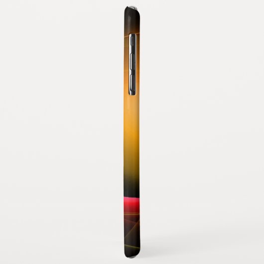 ECLIPSE MONOGRAM Lebendes schwarzes Gelb Case-Mate iPhone Hülle (Hinten/Links)