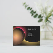 ECLIPSE MONOGRAM Lebendes schwarzes Gelb Visitenkarte (Stehend Vorderseite)