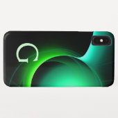 ECLIPSE MONOGRAM Lebendes schwarzes Grün Case-Mate iPhone Hülle (Rückseite (Horizontal))