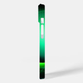 ECLIPSE MONOGRAM Lebendes schwarzes Grün Case-Mate iPhone Hülle (Rückseite / Links)