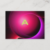 ECLIPSE MONOGRAM Lebendes schwarzes Rosa Visitenkarte (Rückseite)
