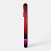 ECLIPSE MONOGRAM Lebendes schwarzes violettes Rosa iPhone 16 Hülle (Linke Seite)